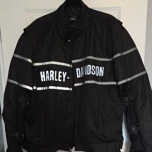 Classic Cruiser Mesh Harley-Davidson Black Jacket With linner And Armour
